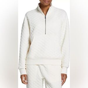 DSG Quilted 1/2 Zip - Oatmilk